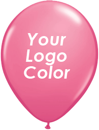 Hot Pink balloons white logo